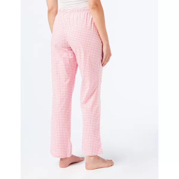 Amazon Essentials Womens Poplin Sleep PantLight Pink Gingham