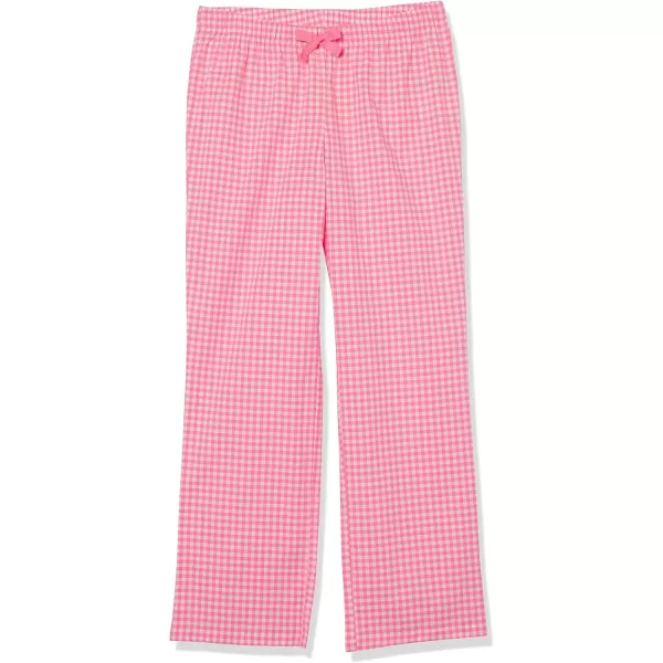 Amazon Essentials Womens Poplin Sleep PantLight Pink Gingham