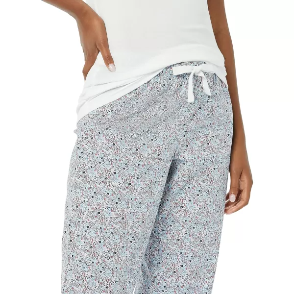 Amazon Essentials Womens Poplin Sleep PantPink Ditsy Floral