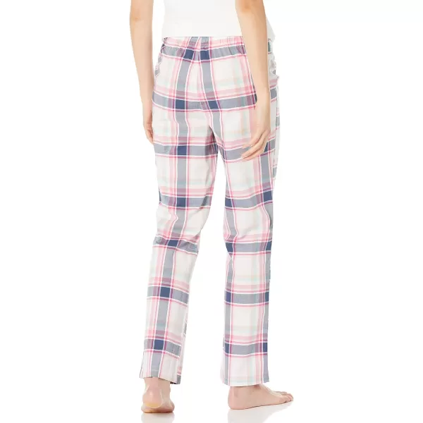 Amazon Essentials Womens Poplin Sleep PantPink Plaid