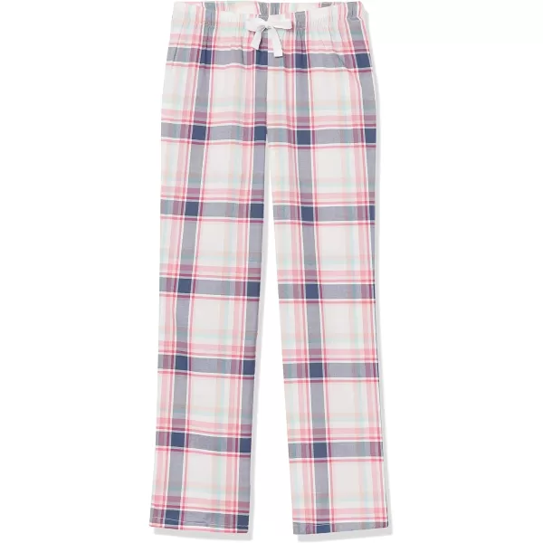 Amazon Essentials Womens Poplin Sleep PantPink Plaid