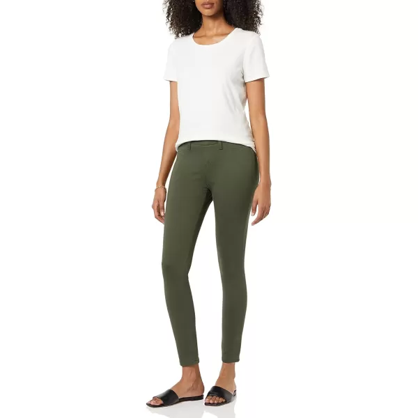 Amazon Essentials Womens PullOn Knit Jegging Available in Plus SizeDark Olive