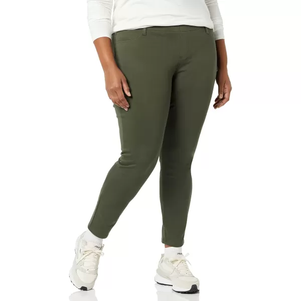 Amazon Essentials Womens PullOn Knit Jegging Available in Plus SizeDark Olive