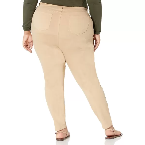 Amazon Essentials Womens PullOn Knit Jegging Available in Plus SizeKhaki Brown