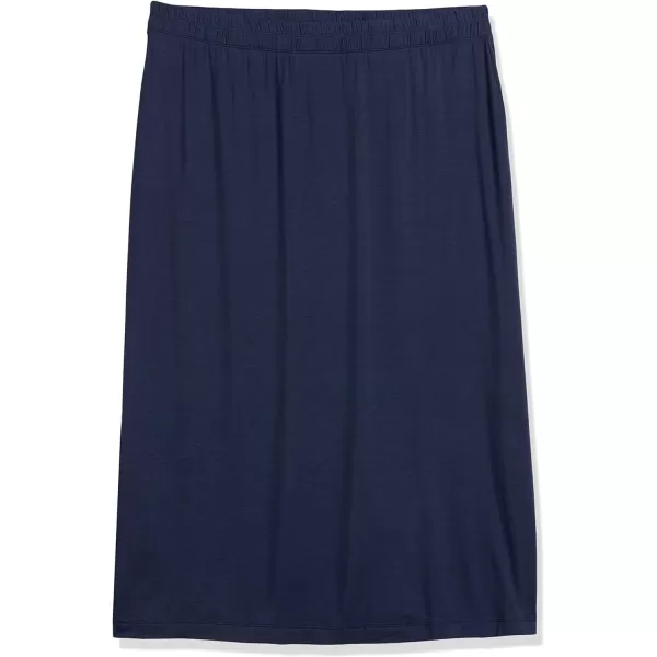 Amazon Essentials Womens PullOn Knit Midi Skirt Available in Plus SizeNavy
