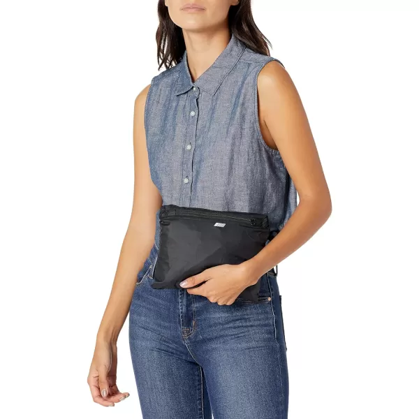 Amazon Essentials Womens Pullover Packable WindbreakerBlack
