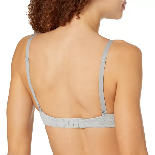 Amazon Essentials Womens PushUp Cotton Bra Pack of 2Grey HeatherPearl