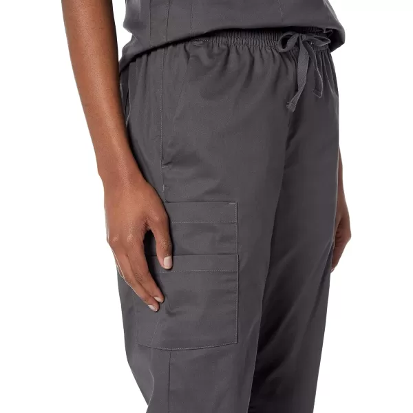 Amazon Essentials Womens QuickDry Stretch Scrub Pants Available in Plus SizeCharcoal