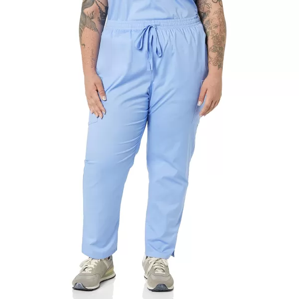 Amazon Essentials Womens QuickDry Stretch Scrub Pants Available in Plus SizeCornflower Blue