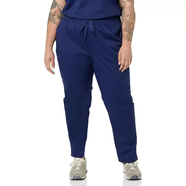 Amazon Essentials Womens QuickDry Stretch Scrub Pants Available in Plus SizeDark Blue