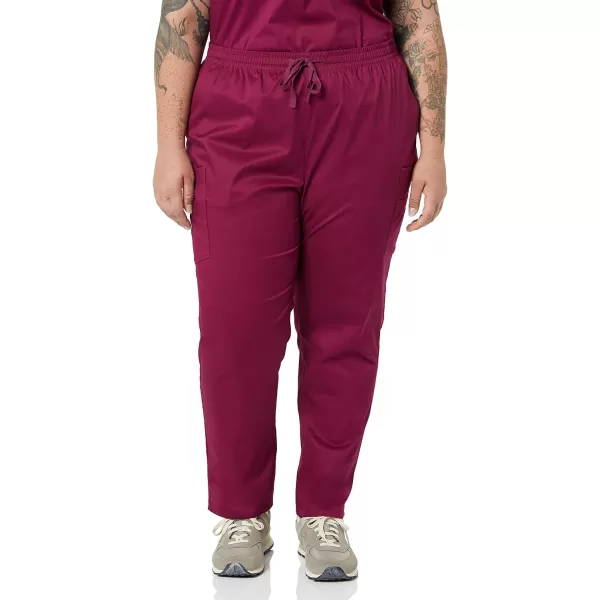 Amazon Essentials Womens QuickDry Stretch Scrub Pants Available in Plus SizePlum