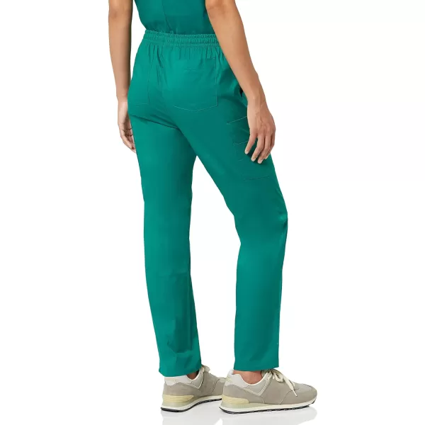 Amazon Essentials Womens QuickDry Stretch Scrub Pants Available in Plus SizeTeal Blue