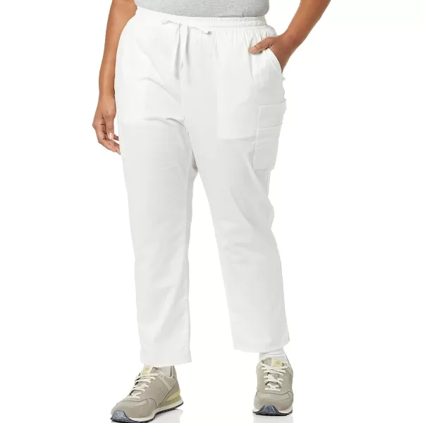 Amazon Essentials Womens QuickDry Stretch Scrub Pants Available in Plus SizeWhite