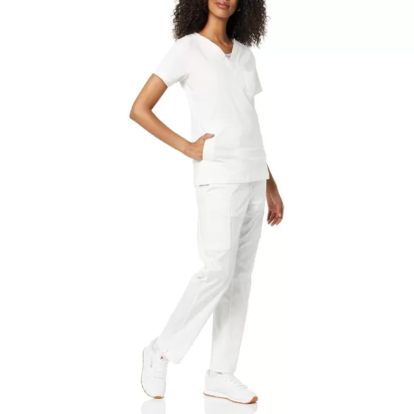 Amazon Essentials Womens QuickDry Stretch Scrub Pants Available in Plus SizeWhite