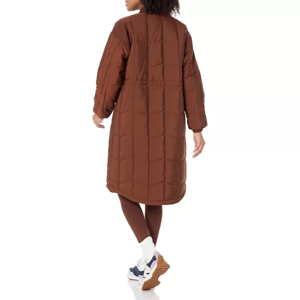 Amazon Essentials Womens Quilted Coat Available in Plus SizeDeep Brown