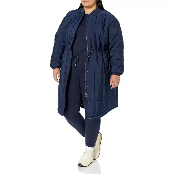 Amazon Essentials Womens Quilted Coat Available in Plus SizeNavy