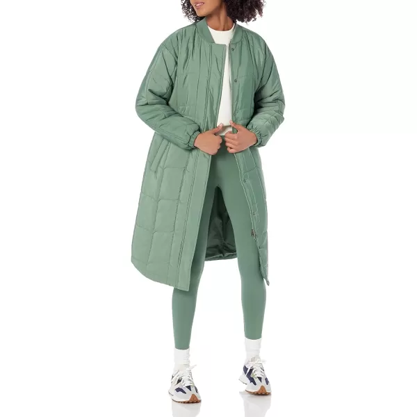 Amazon Essentials Womens Quilted Coat Available in Plus SizeSage Green