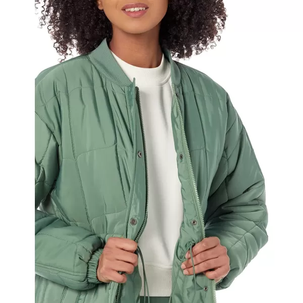 Amazon Essentials Womens Quilted Coat Available in Plus SizeSage Green