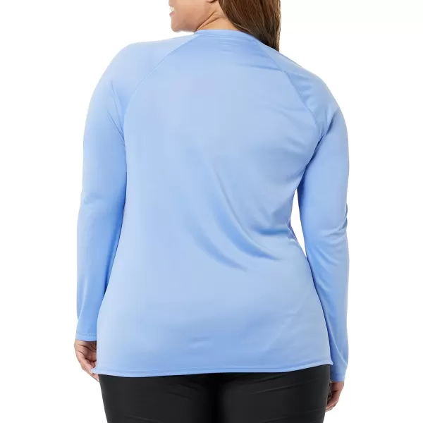 Amazon Essentials Womens Rash Guard Long SleeveLight Blue