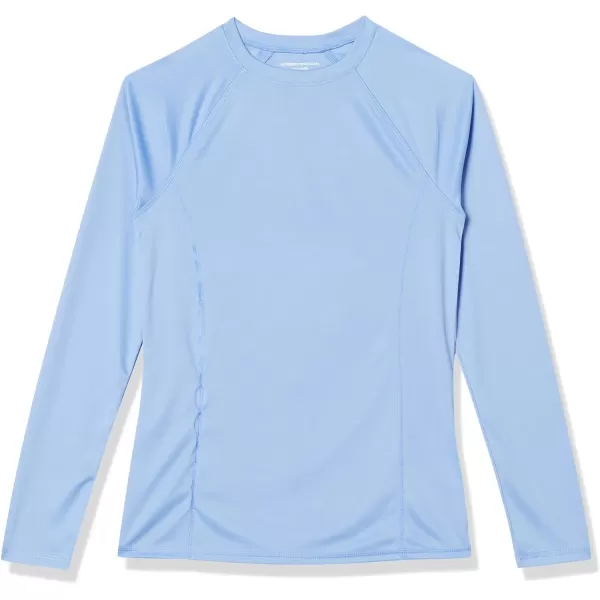 Amazon Essentials Womens Rash Guard Long SleeveLight Blue