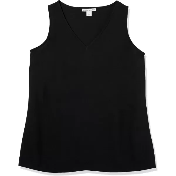 Amazon Essentials Womens RegularFit Sleeveless Layering Tank Top Available in Plus SizeBlack