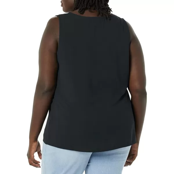 Amazon Essentials Womens RegularFit Sleeveless Layering Tank Top Available in Plus SizeBlack