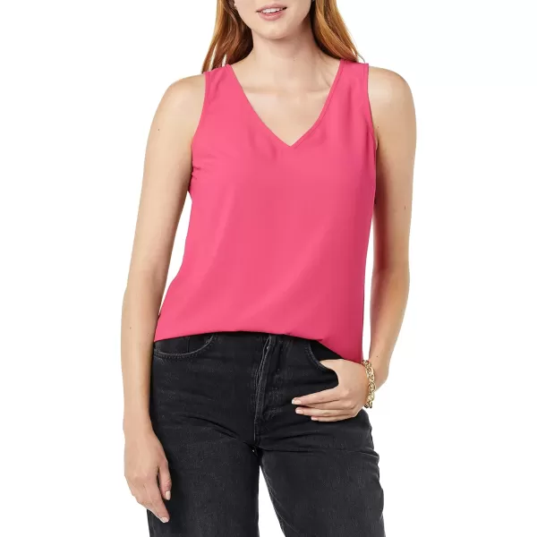 Amazon Essentials Womens RegularFit Sleeveless Layering Tank Top Available in Plus SizeHot Pink