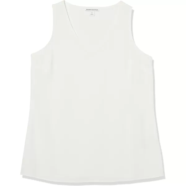 Amazon Essentials Womens RegularFit Sleeveless Layering Tank Top Available in Plus SizeIvory