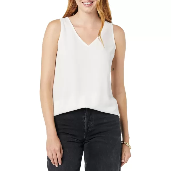 Amazon Essentials Womens RegularFit Sleeveless Layering Tank Top Available in Plus SizeIvory