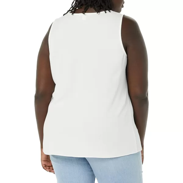 Amazon Essentials Womens RegularFit Sleeveless Layering Tank Top Available in Plus SizeIvory