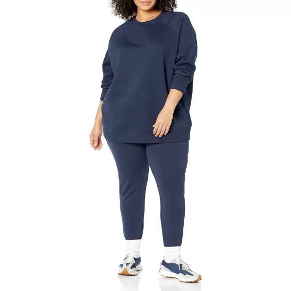 Amazon Essentials Womens RelaxedFit Crew Neck Long Sleeve Sweatshirt Available in Plus SizeNavy