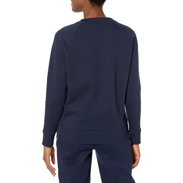 Amazon Essentials Womens RelaxedFit Crew Neck Long Sleeve Sweatshirt Available in Plus SizeNavy