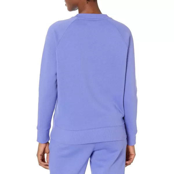 Amazon Essentials Womens RelaxedFit Crew Neck Long Sleeve Sweatshirt Available in Plus SizePurple Blue