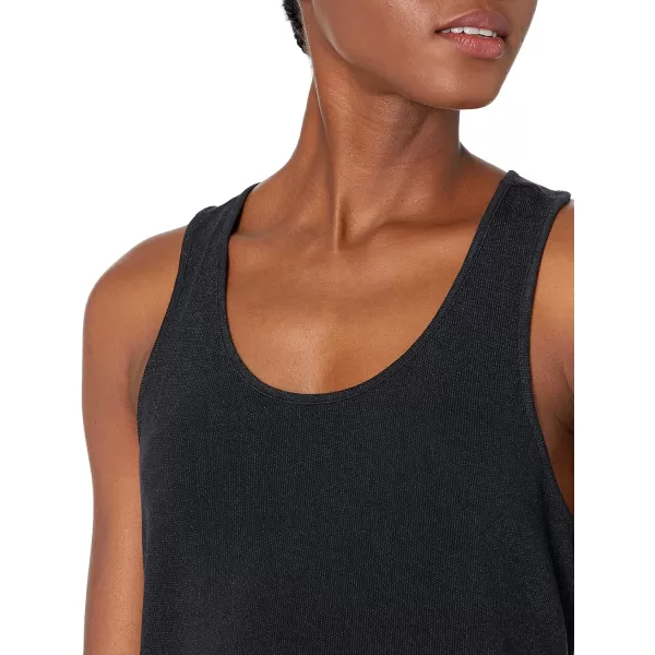 Amazon Essentials Womens RelaxedFit Lightweight Lounge Terry Racerback TankBlack