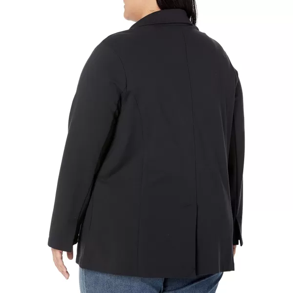 Amazon Essentials Womens RelaxedFit Soft Ponte BlazerBlack