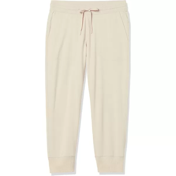 Amazon Essentials Womens RelaxedFit Studio Terry Capri Jogger PantBeige Warm