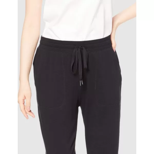 Amazon Essentials Womens RelaxedFit Studio Terry Capri Jogger PantBlack
