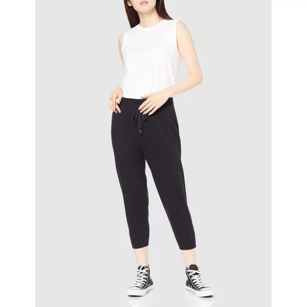 Amazon Essentials Womens RelaxedFit Studio Terry Capri Jogger PantBlack