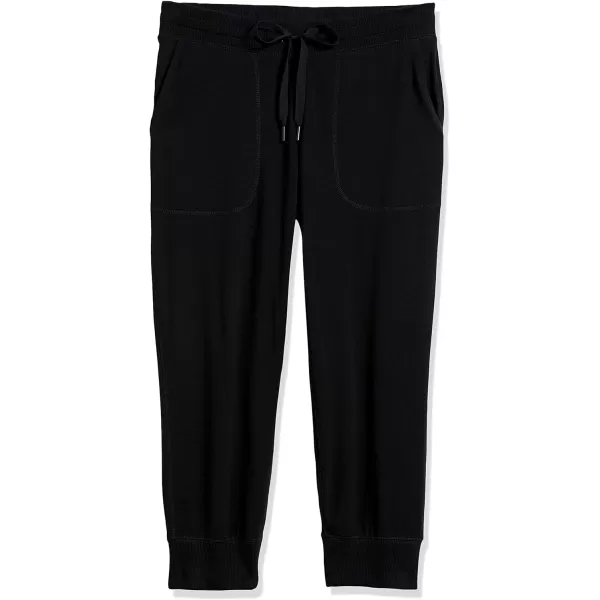 Amazon Essentials Womens RelaxedFit Studio Terry Capri Jogger PantBlack