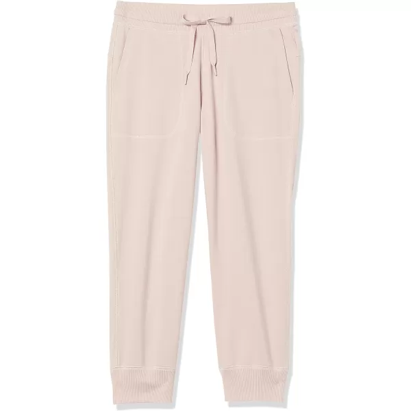 Amazon Essentials Womens RelaxedFit Studio Terry Capri Jogger PantDusty Pink