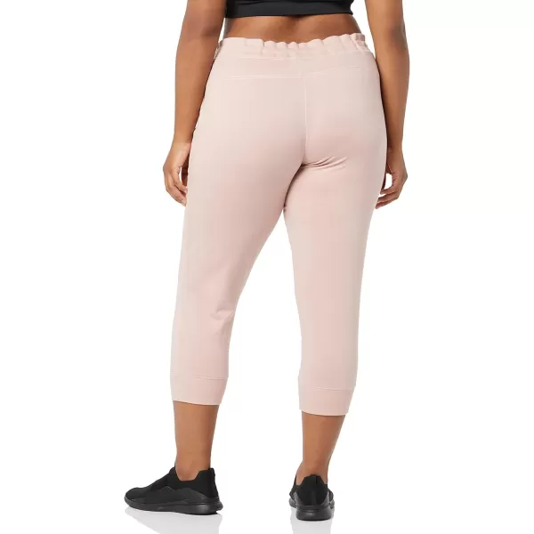 Amazon Essentials Womens RelaxedFit Studio Terry Capri Jogger PantDusty Pink