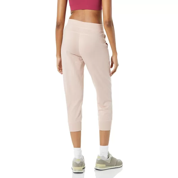 Amazon Essentials Womens RelaxedFit Studio Terry Capri Jogger PantDusty Pink