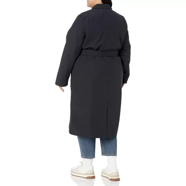 Amazon Essentials Womens RelaxedFit Water Repellant Trench Coat Available in Plus Size Previously Amazon AwareBlack