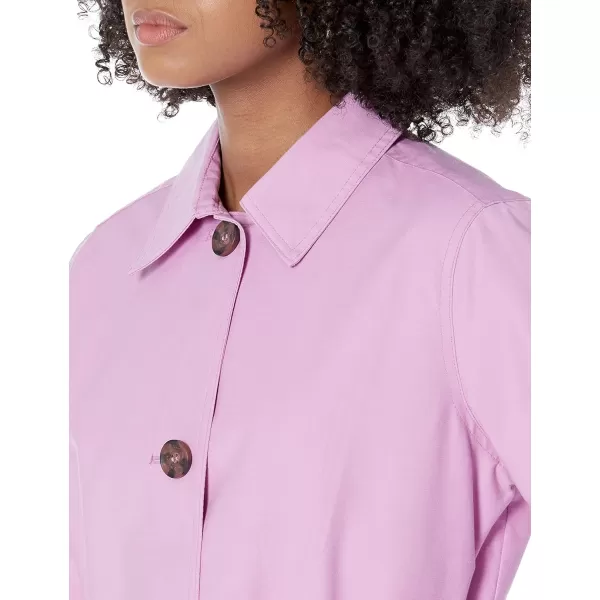 Amazon Essentials Womens RelaxedFit Water Repellant Trench Coat Available in Plus Size Previously Amazon AwareLilac