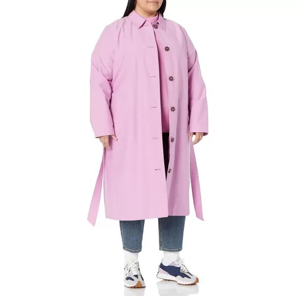 Amazon Essentials Womens RelaxedFit Water Repellant Trench Coat Available in Plus Size Previously Amazon AwareLilac