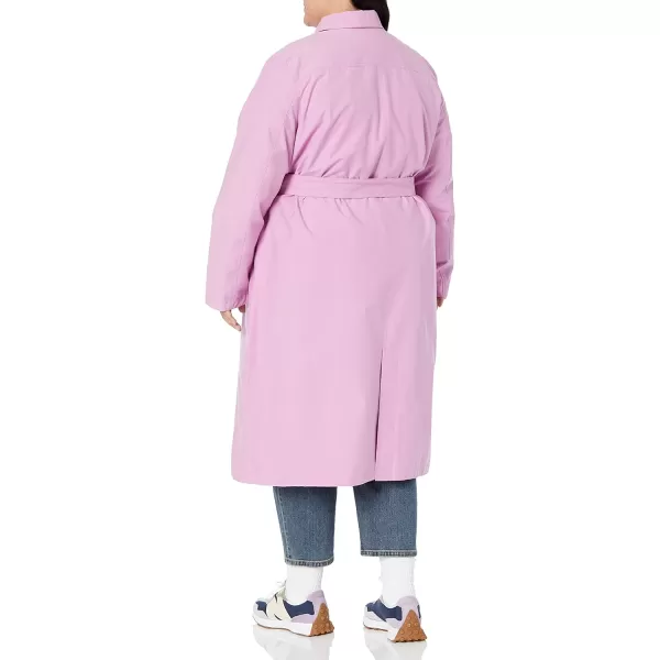 Amazon Essentials Womens RelaxedFit Water Repellant Trench Coat Available in Plus Size Previously Amazon AwareLilac