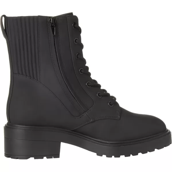 Amazon Essentials Womens Rubberized Combat Boot with Chunky OutsoleBlack