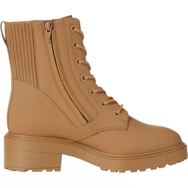 Amazon Essentials Womens Rubberized Combat Boot with Chunky OutsoleDark Tan