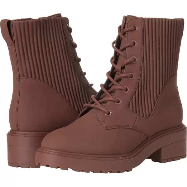 Amazon Essentials Womens Rubberized Combat Boot with Chunky OutsoleOxblood