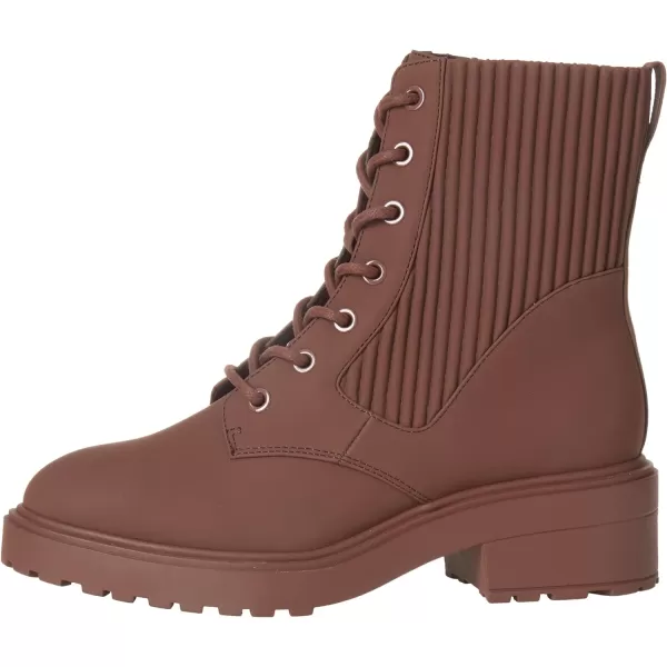 Amazon Essentials Womens Rubberized Combat Boot with Chunky OutsoleOxblood